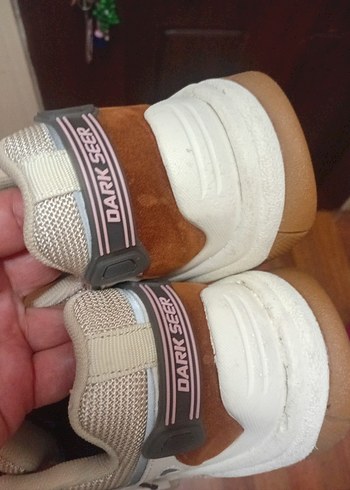 Bej Kadın Dolgu Topuklu Bağcıklı Spor Ayakkabı - Görsel 5