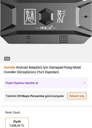 Xioami dönüştürücü telefon pubg