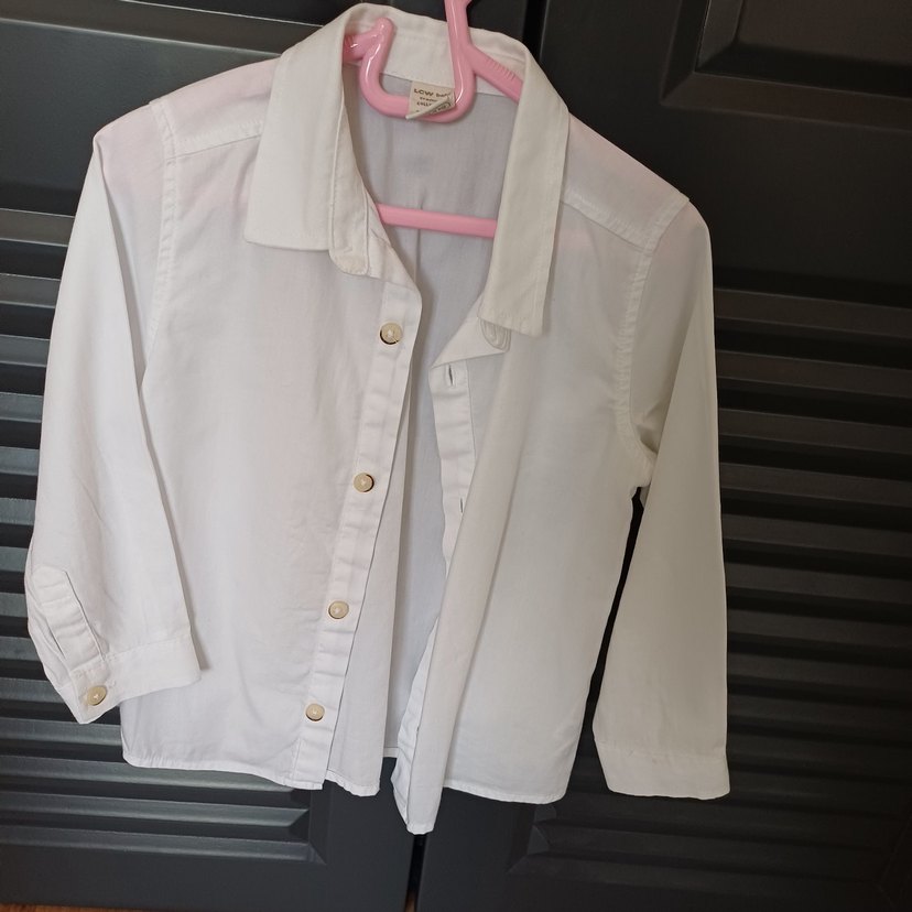 Beyaz uzun kollu gömlek - Görsel 2