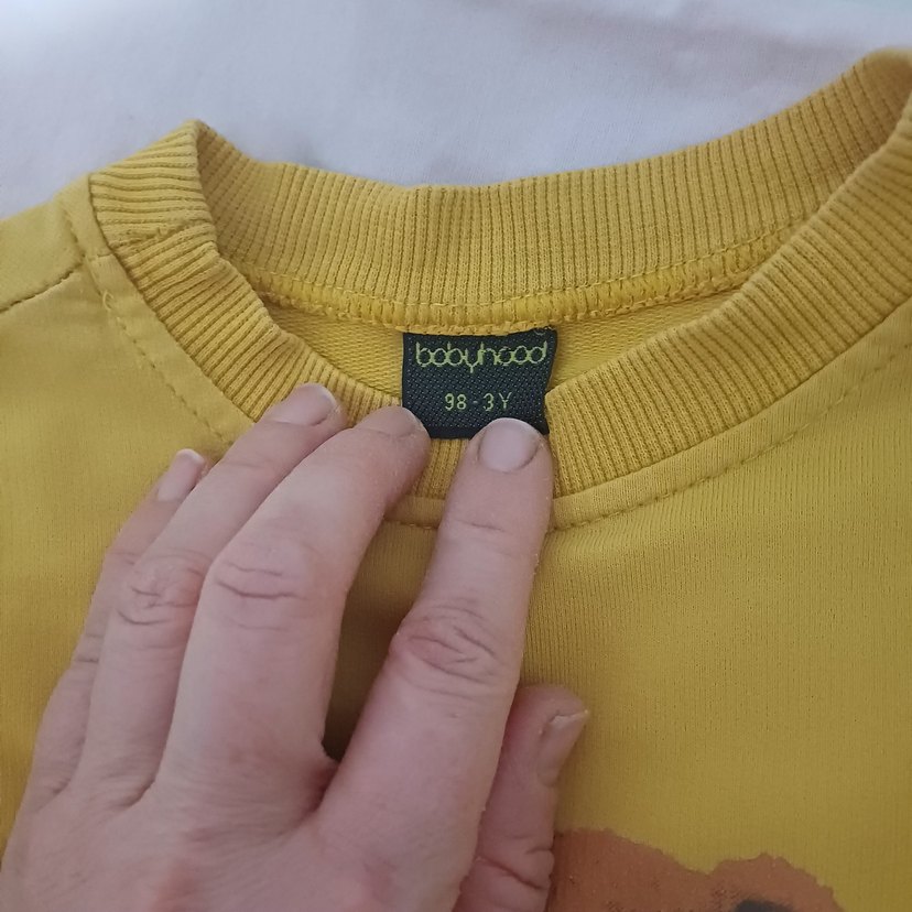 Erkek Çocuk Sarı Baskılı Sweatshirt - Görsel 2