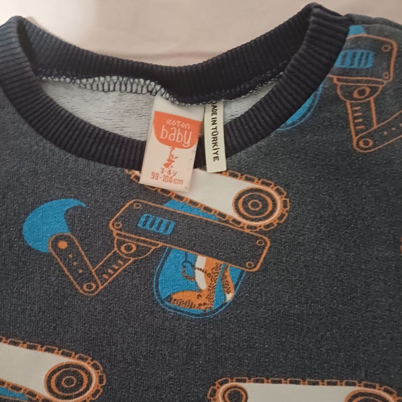 Erkek Çocuk Gri Baskılı Sweatshirt - Görsel 3