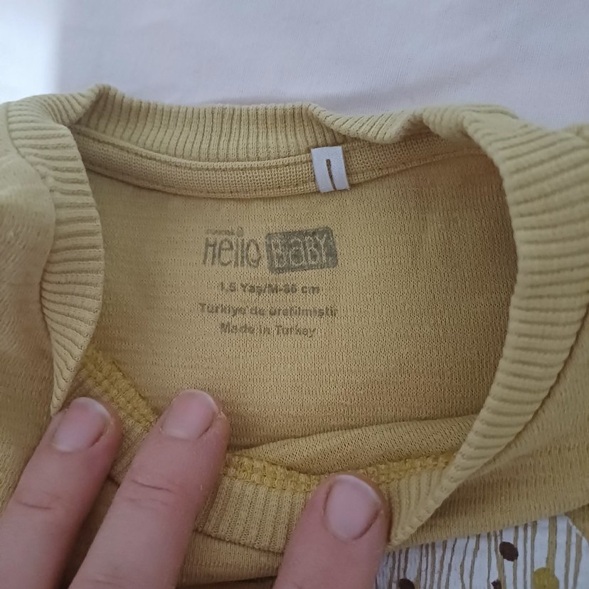 Bej Erkek Çocuk Baskılı Örme Sweatshirt - Görsel 2