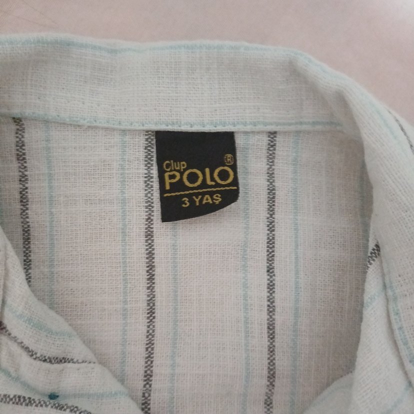 Düğmeli uzun  Kollu Keten Gömlek - Görsel 3