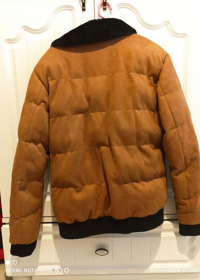 Erkek taba süet mont - Görsel 2