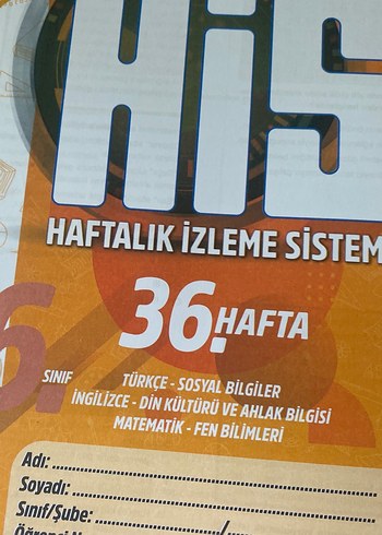 Beden Haftalık İzleme Sistemi tüm dersler6. Sınıf