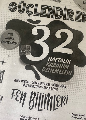 Fen Bilimleri 32 Haftalık Kazanım Denemeleri