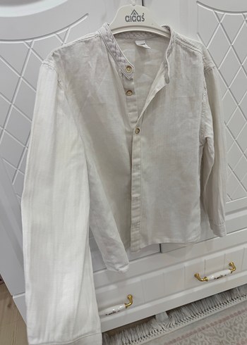 Erkek Çocuk Bohem Keten Gömlek - Görsel 2