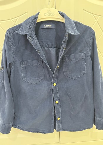 Erkek Çocuk Düğmeli Denim Gömlek - Görsel 2