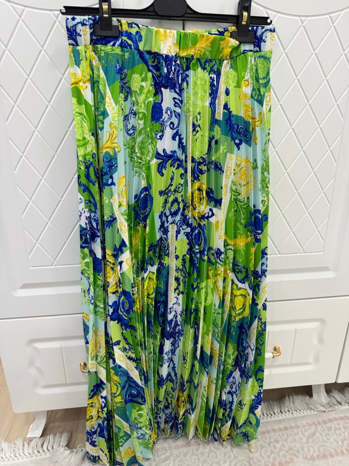 Yeşil Straplez kadın etek - Görsel 2