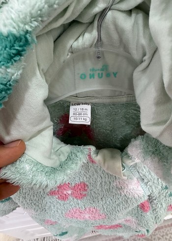 Çiçek Desenli Örgü Bebek Tulumu - Görsel 2