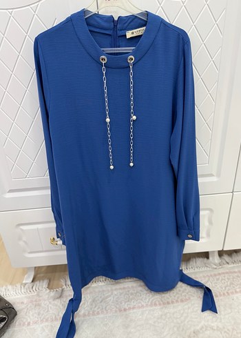 Mavi V Yaka Fermuarlı takım - Görsel 2