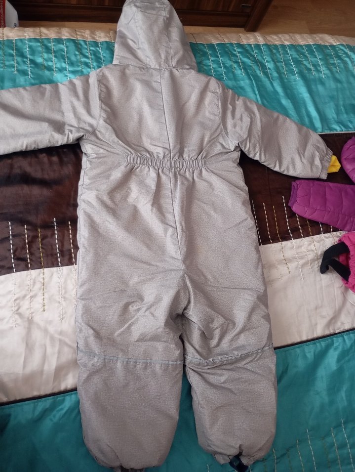 Gri Bebek Erkek Polar Kar Tulumu - Görsel 2