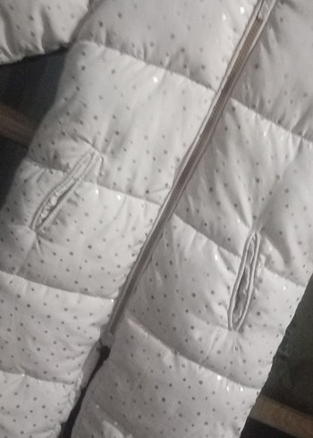 Kız Bebek Beyaz Kürklü Tulum - Görsel 3