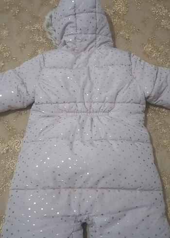 Kız Bebek Beyaz Kürklü Tulum - Görsel 4