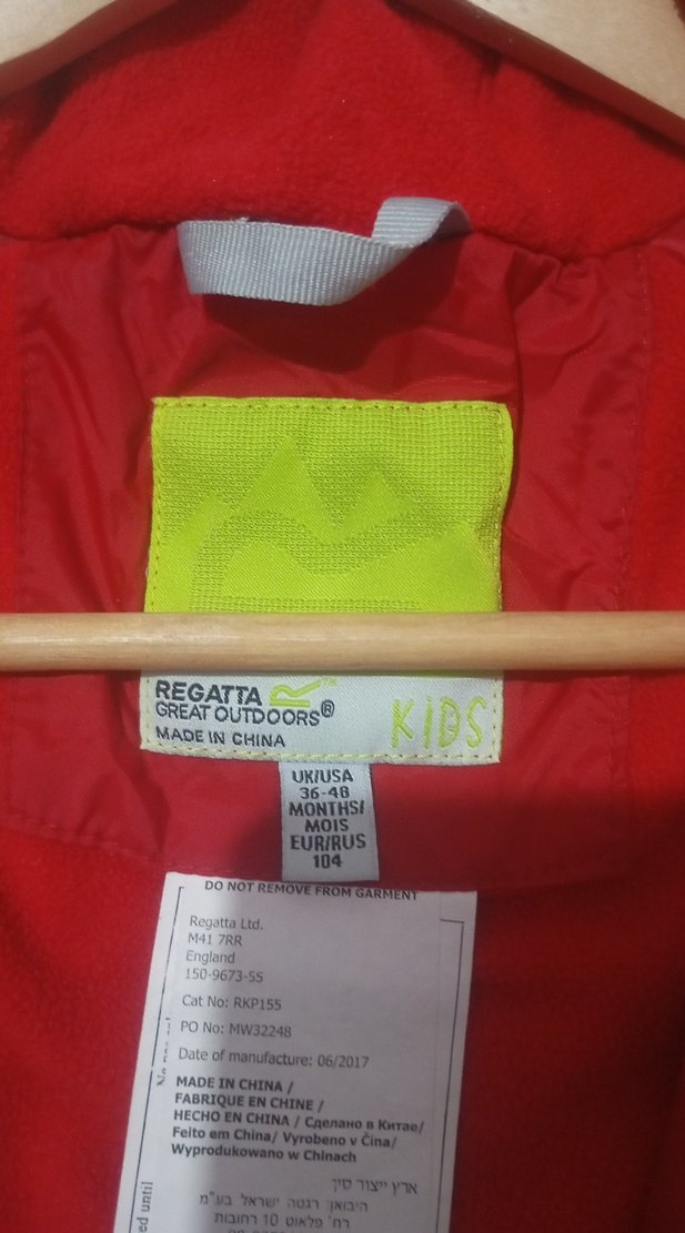 Kız Bebek Kırmızı Fermuarlı Kayak Tulumu - Görsel 3