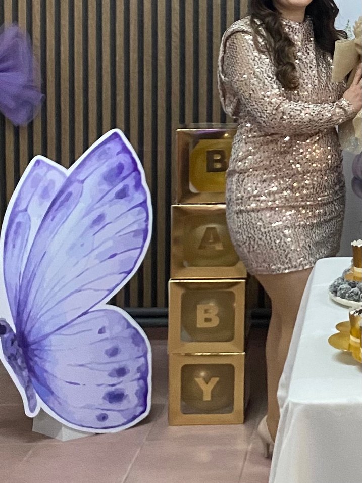 Altın Renkli Parlak Mini Abiye Elbise - Görsel 2