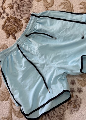 Nike Mavi Rahat Kesim Mini Şort