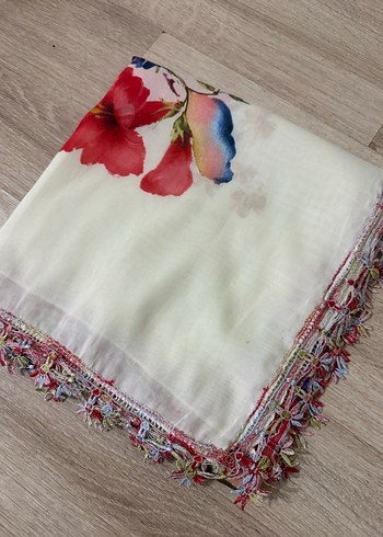 Renkli Fırfırlı Bohem Kadın yazma - Görsel 4