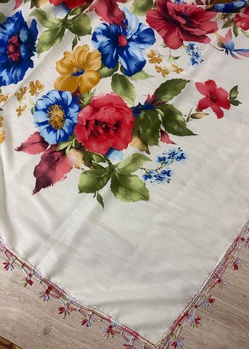 Renkli Fırfırlı Bohem Kadın yazma - Görsel 3