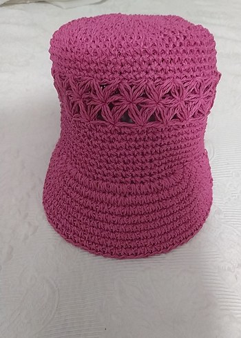 Renkli Pembe Örgü Bohem Kadın Şapka