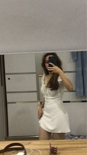 Bershka Beyaz elbise