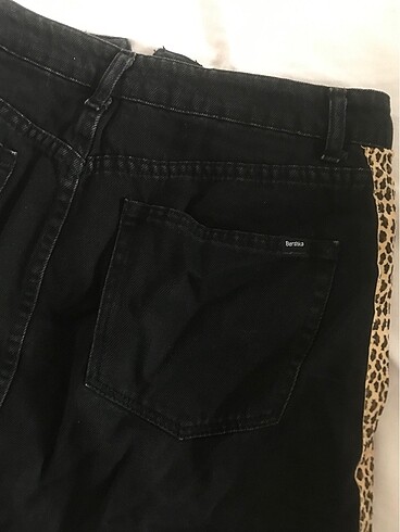 m Beden siyah Renk Bershka siyah kot etek
