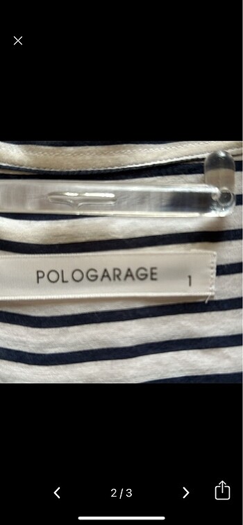 Polo Garage Polo garaje siyah beyaz çizgili gömlek