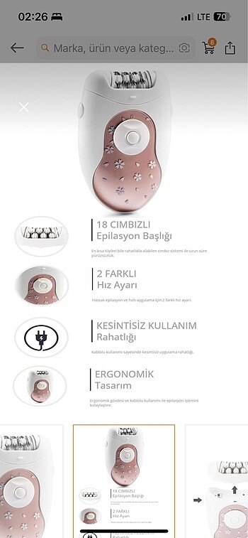 Beden Arzum epilatör