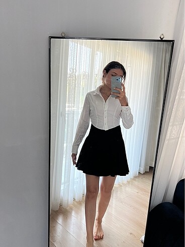 pileli mini siyah etek