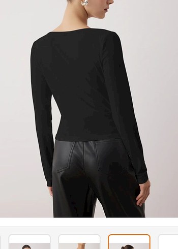 Asimetrik Yakalı Bluz - Görsel 2