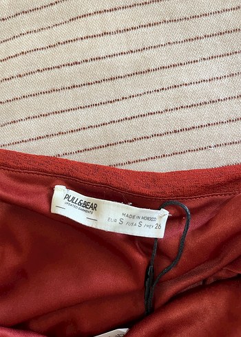 Kırmızı Drapeli Midi İp Askılı Elbise - Görsel 3