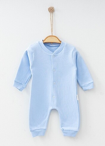 Unisex Mavi Bebek Tulumu 