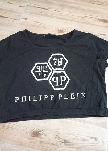 Diğer Philipp Plein Siyah Baskılı Kısa Kollu Hamile Tişörtü