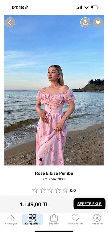 Rose elbise