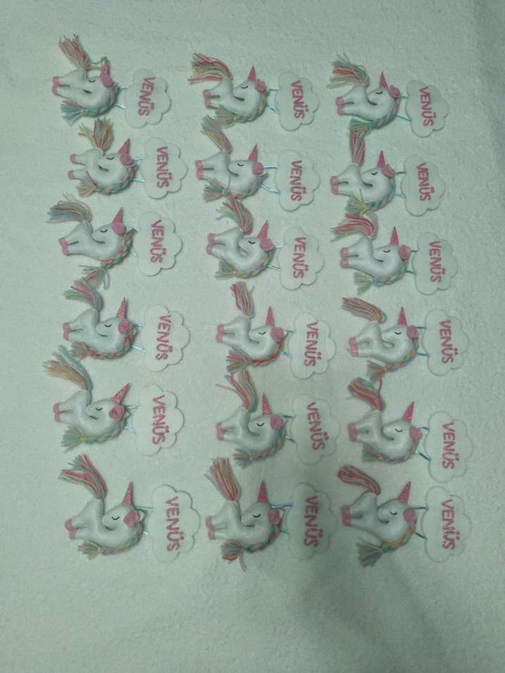 Pembe Pastel Unicorn Peluş Oyuncak - Görsel 2