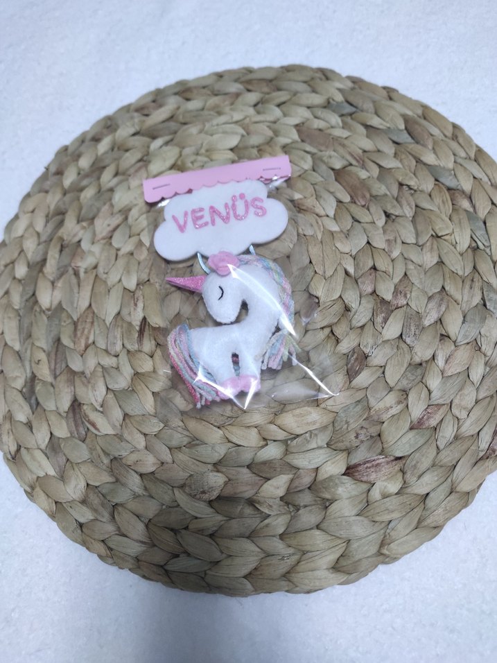 Pembe Pastel Unicorn Peluş Oyuncak - Görsel 3