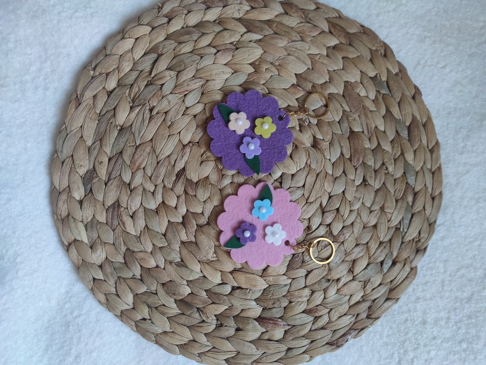 Renkli Nakışlı ve Boncuklu Çocuk Anahtarlıkları - Görsel 2