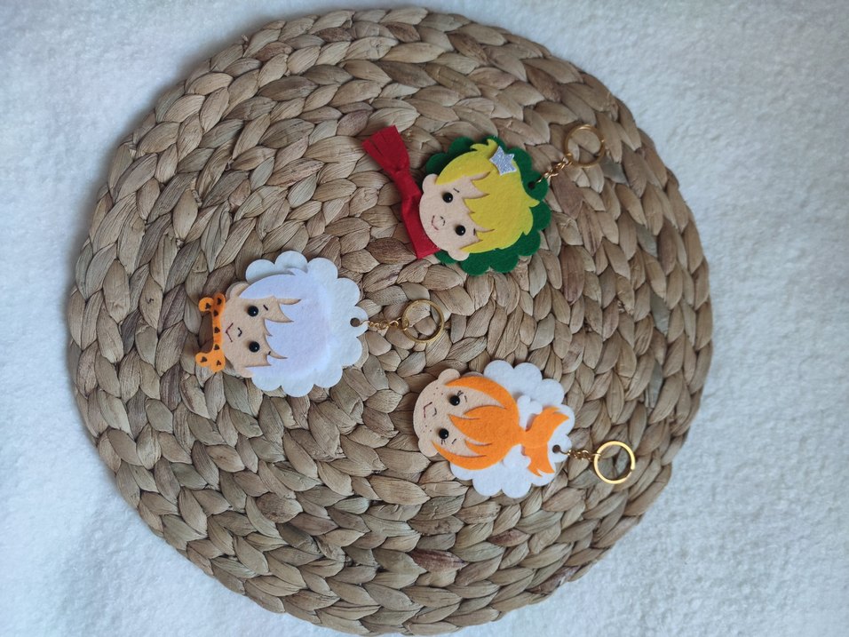 Renkli Nakışlı ve Boncuklu Çocuk Anahtarlıkları - Görsel 3