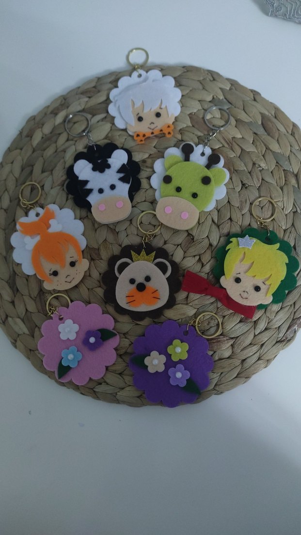 Renkli Nakışlı ve Boncuklu Çocuk Anahtarlıkları - Görsel 5