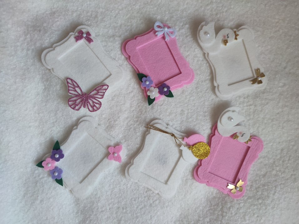 Çocuklar için Baskılı Çok Renkli Keçe Çerçeveli Aksesuarlar - Görsel 2