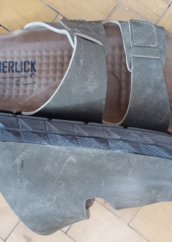 Gri Erkek Terlikler Tokalı Rahat - Görsel 3