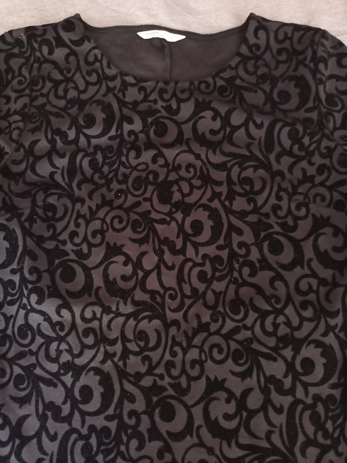 süet Detaylı Siyah Gotik Uzun Elbise - Görsel 2