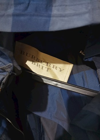 Lacivert Midi Yağmurluk Düğmeli - Görsel 5