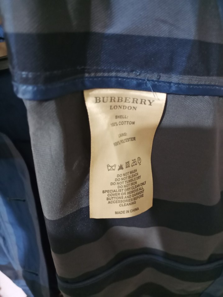 Lacivert Midi Yağmurluk Düğmeli - Görsel 3