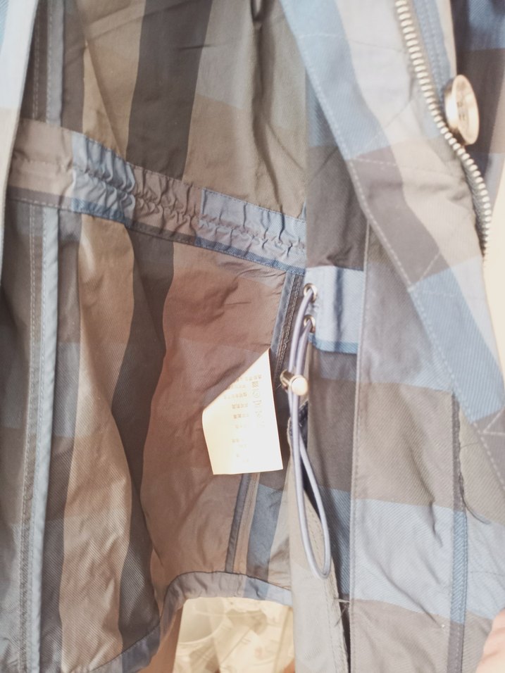 Kadın Mavi Uzun Düğmeli Yağmurluk - Görsel 3