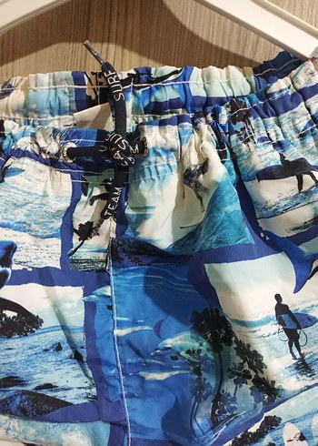 Renkli Düğmeli Mini Erkek Deniz Şortu - Görsel 2