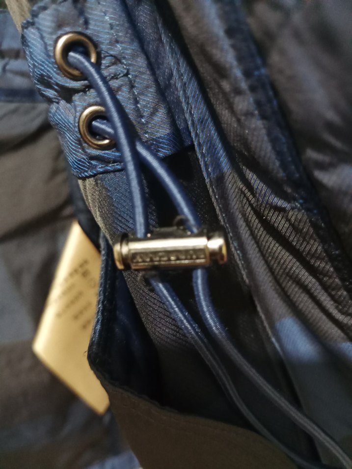 Mavi Midi Boy Düğmeli Yağmurluk - Görsel 2