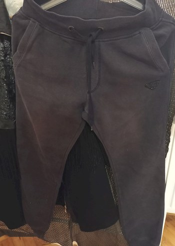 Gri Erkek Bol Kesim Kemerli Eşofman Altı - Görsel 4