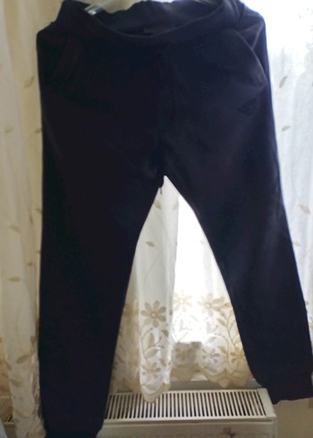 Gri Erkek Bol Kesim Kemerli Eşofman Altı - Görsel 6