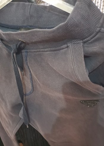 Gri Erkek Bol Kesim Kemerli Eşofman Altı - Görsel 5